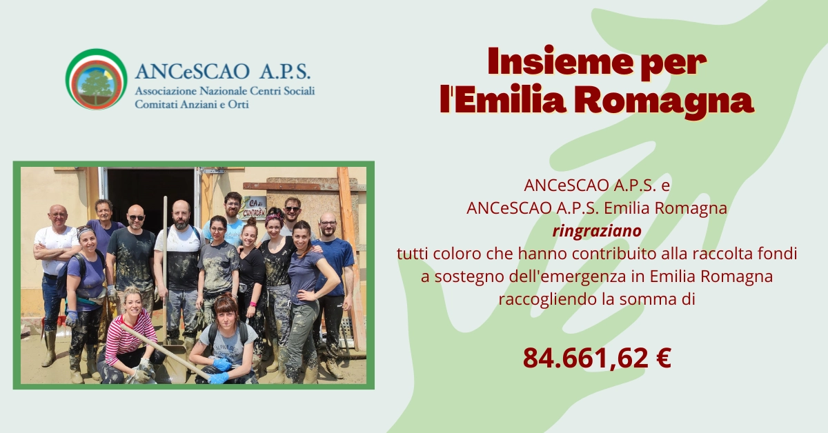 Al momento stai visualizzando Insieme per l’Emilia Romagna: raccolti quasi 85mila euro
